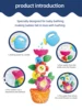 Bathroom Toys Series Little bees can store water leaks with a shower The flowers will turn 3