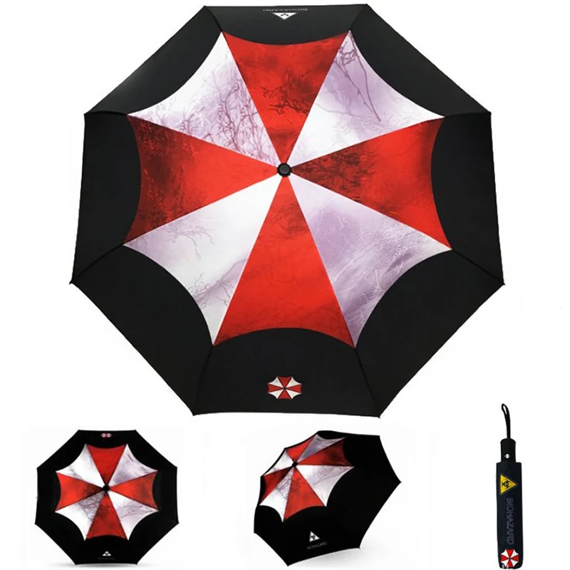 Creative Biohazard Resident Umbrella Rain Women Automatic Folding