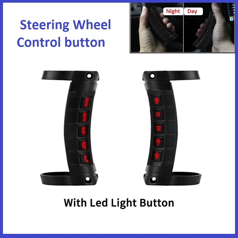 For Luminous version 10keys Steering Wheel Remote Control button switch Wireless Adapter For Android Car Radio Multimedia Player