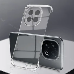 Frameless Slim Clear Transparent Hard Plastic Phone Case Cover for IQOO 5 Pro (Transparency)