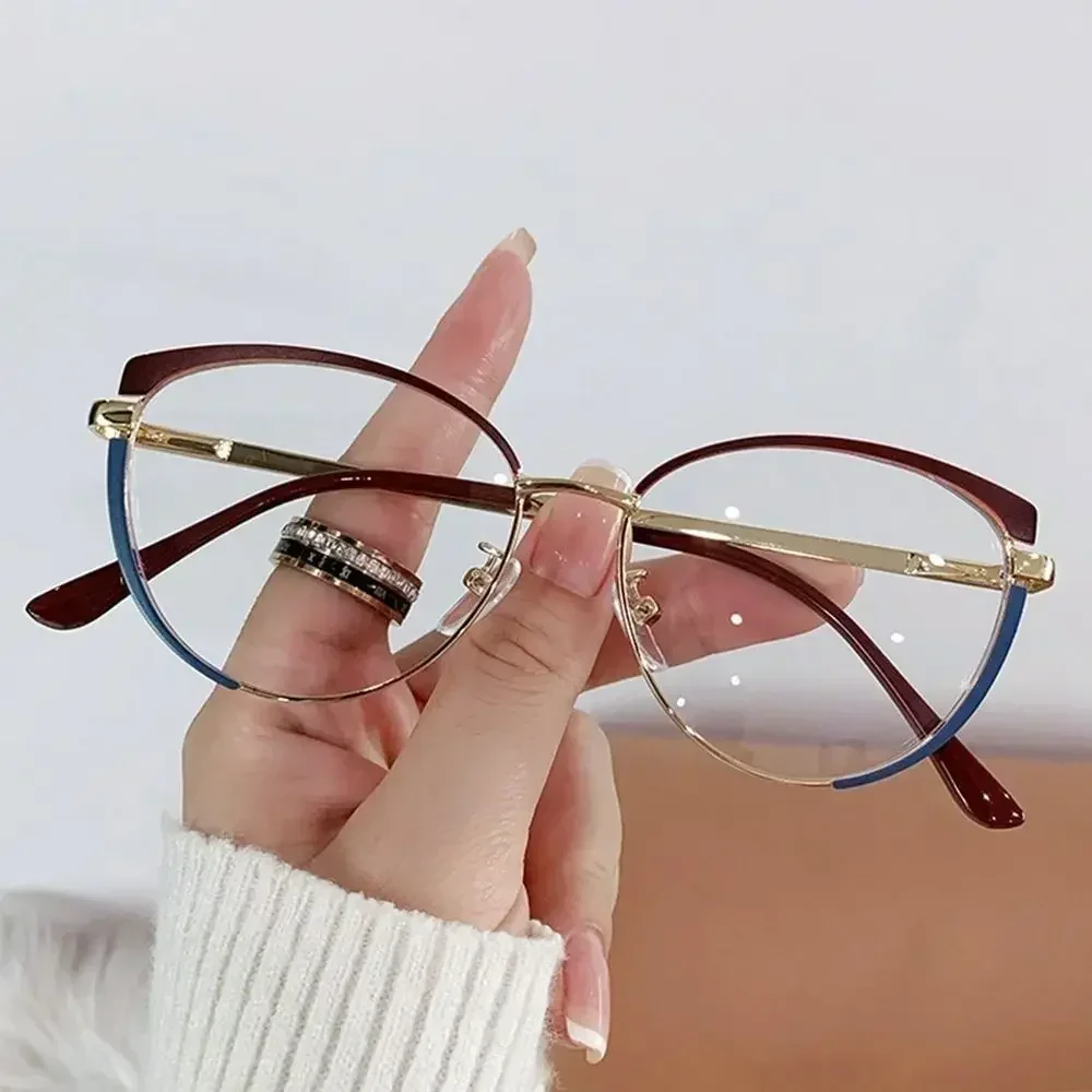 Ultralight Blue Light Blocking Metal Eyeglasses for Comfortable Eye Protection