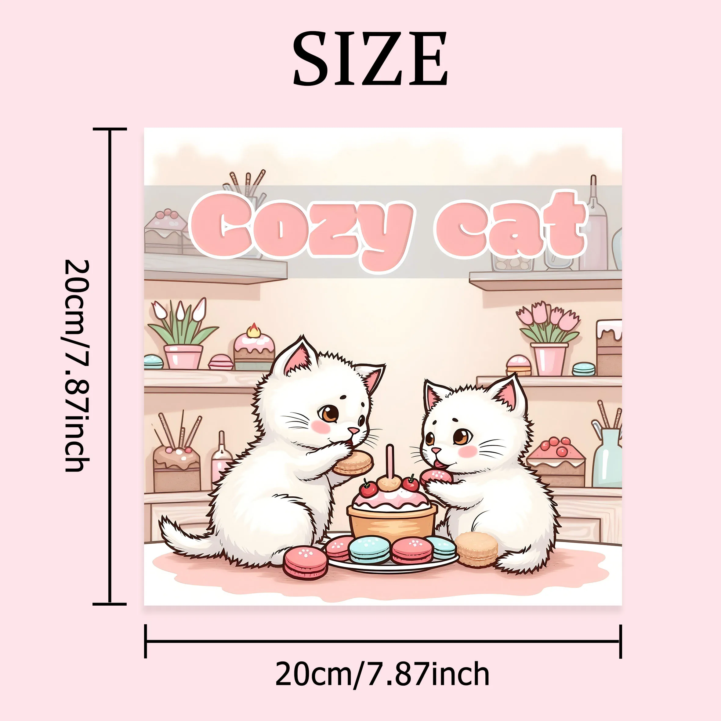 COZY CAT Bold-easy Patterns Coloring Book for Adults Cute Drawing Book Perfect Gift for Party and Birthday 2