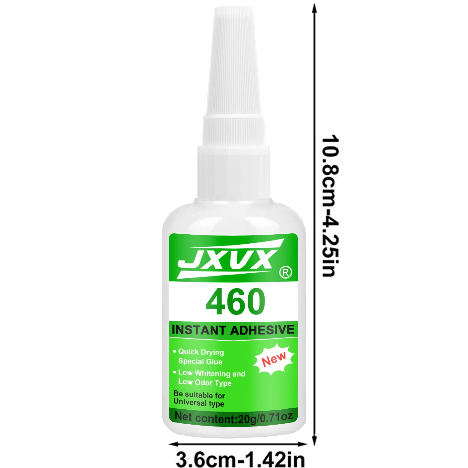 Colle Super Glue 460 Cyanoacrylate 20g Lot 1-10 Pièces Transparent