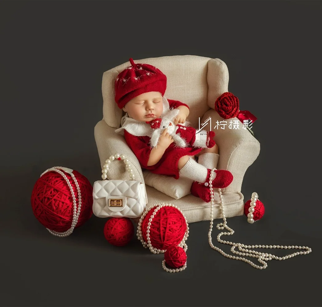 BabyOutfitNewbornPhotographyPropsKnittedWoolOutfitBabyGirlPhotoshootClothing
