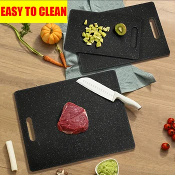 Marble Texture PP Cutting Board Antibacterial and Mildew Cutting Board Kitchen Vegetable Cutting Board Dishwasher Safe Healthy