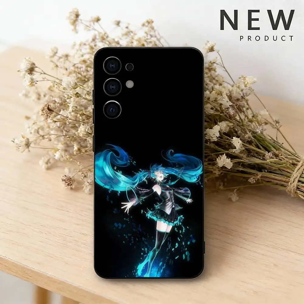 Chic Anime Hatsune Miku Protective Phone Case - Black Shell Edition