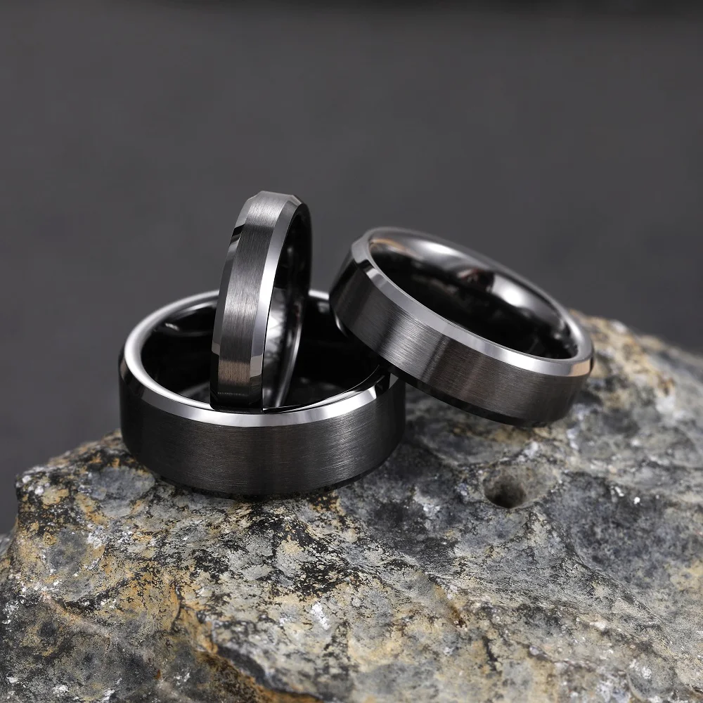 Men Ceramic Ring 8mm/6mm/4mm Lovers Wedding Band Engagement Ring Matte Male Never Fade Bague Homme engagement rings,wedding rings,couple rings,finger rings,fashion rings,fashion ring