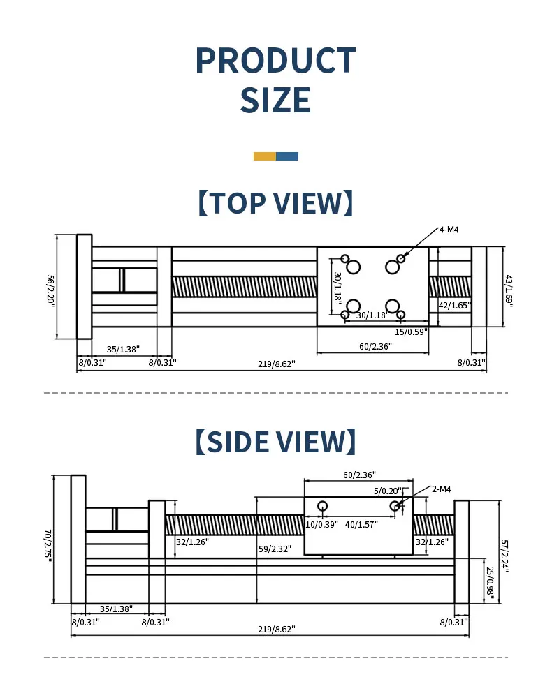 SGX Kugelumlaufspindel Slider Single Track Linear Guide Slide Module Set Schrittmotor Hochpräzise Cross Transmission Teile – Detail 3