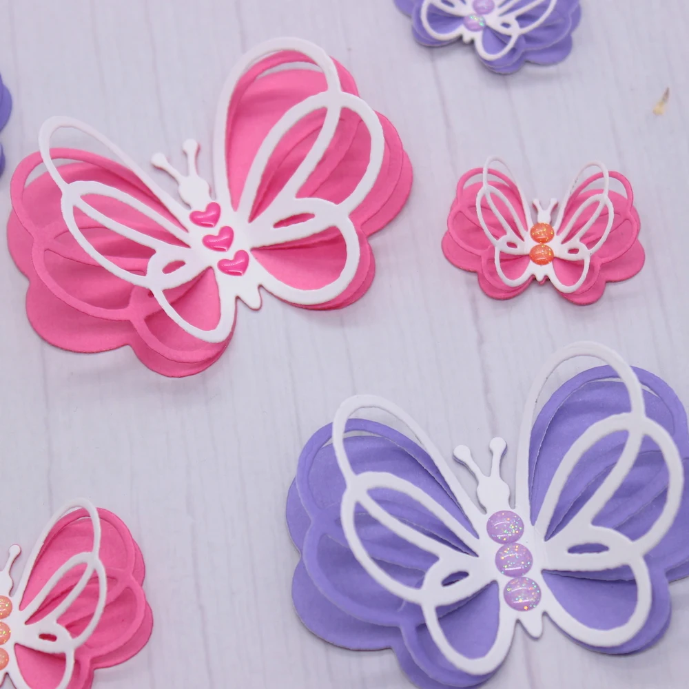 KLJUYP Butterfly Metal Cutting Dies Stencils for DIY Scrapbooking/album Decorative Embossing DIY Paper Cards image_1