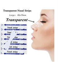 50pcs/Lot Transparent Nasal Strips Anti-Snoring Sticker Better Nose Breath Reduce Snoring Tool Health Care Stop Snoring Patch 1