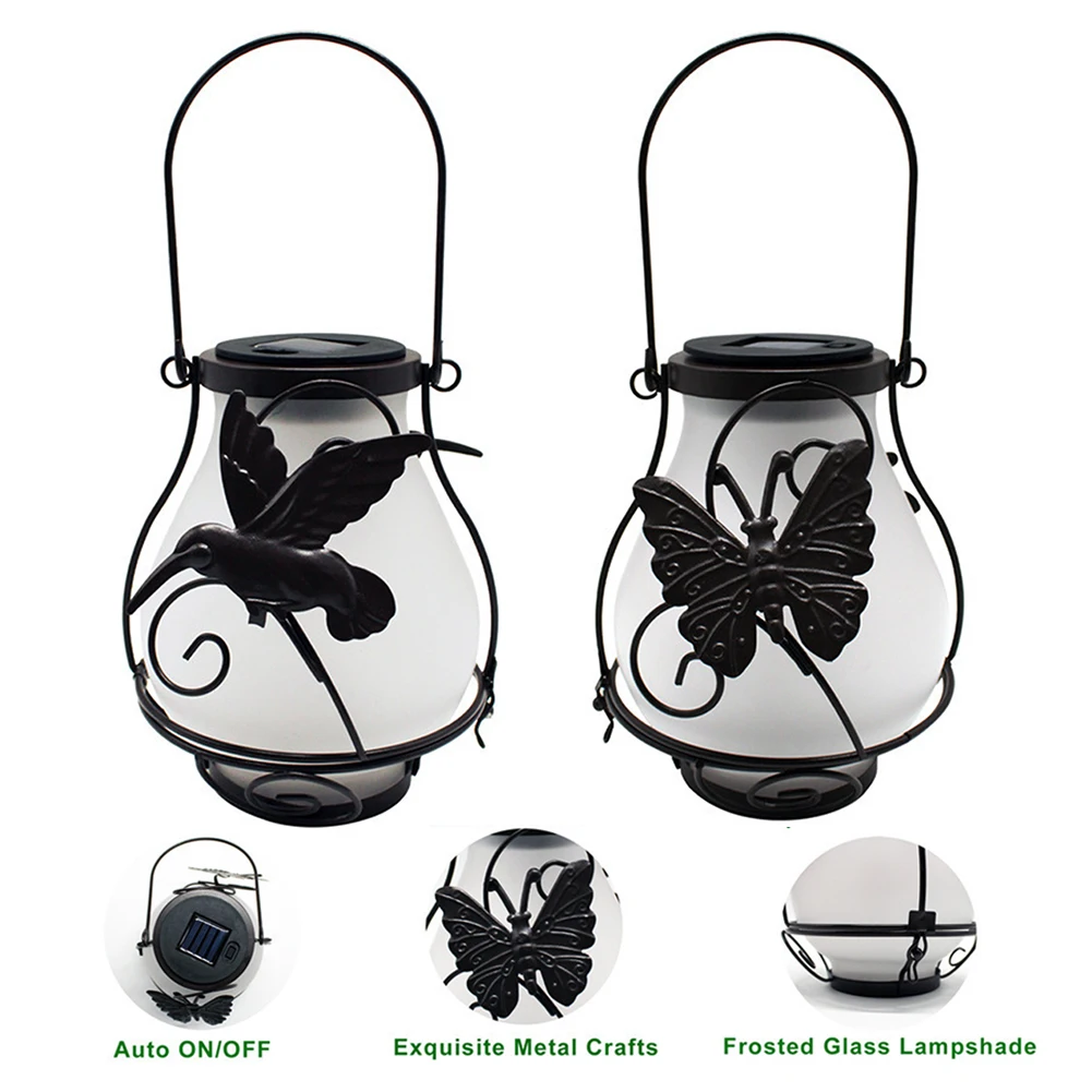 Description Picture 4 of itemSolar Flickering Flame Light IP65 Waterproof Flickering Flame Outdoor Hanging Lantern Solar Tree Lantern for Pathway Patio Porch