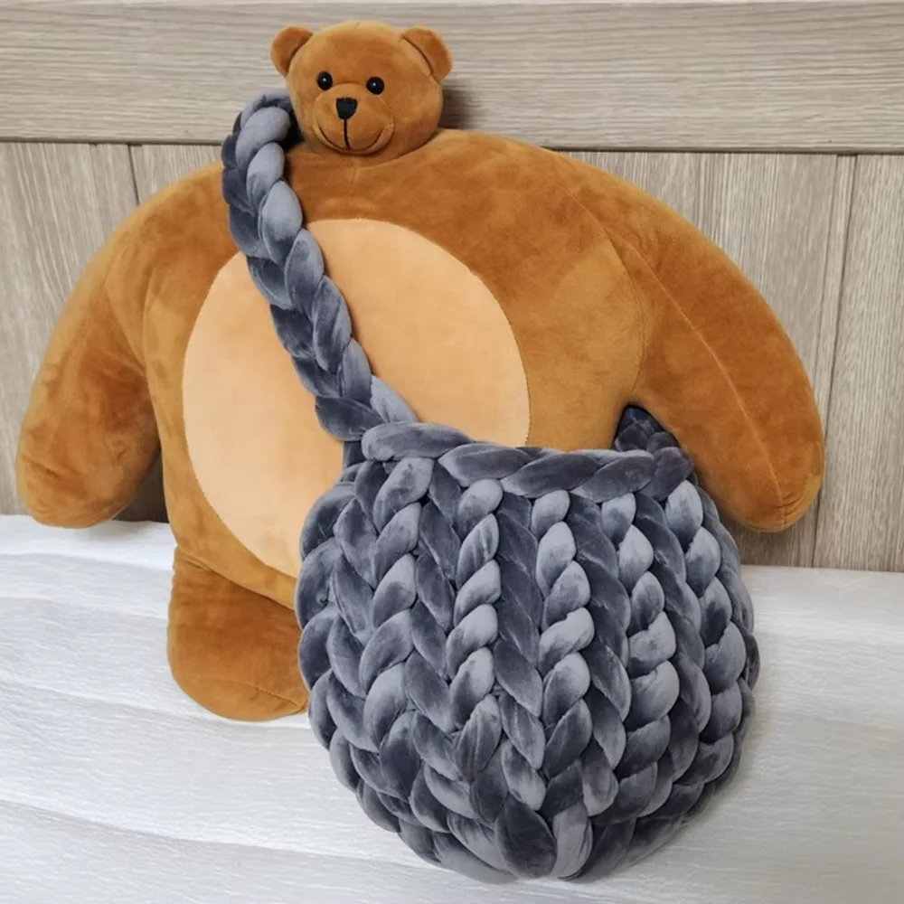 1KG 1000G Super Chunky Yarn Bag Thick Bulky Giant Thread White for Hand Knitting DIY Arm Coarse Velvet Soft Big Blanket Carpet 자 knitting yarn knitting wool yarn