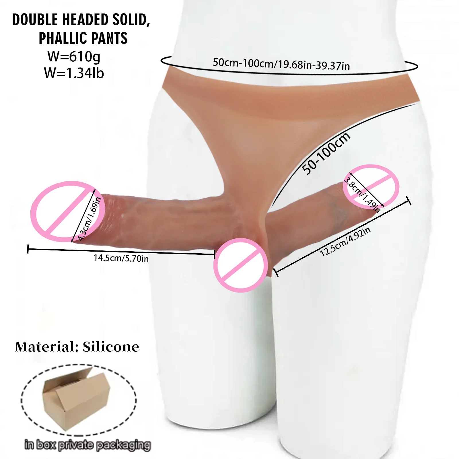 Double dildo Silicone double Penetration anal Strap on dildos For Lesbian Wearable chastity Pants Strapon Penis Sex Toys women