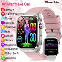 2025 New ECG Smart Watch Women BT Call Heart Rate Blood lipids Uric acid Health Monit Watches AI Voice 650mAh Sports Smartwatch 1