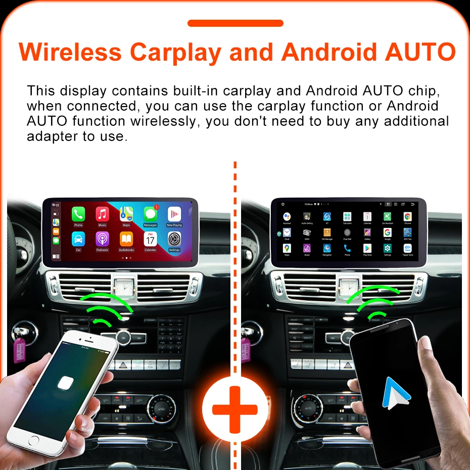 Snapdragon 8 CORE Drahtloses Carplay Android 13 Auto-Bildschirm für Mercedes Benz CLS-Klasse W218 2010–2018 Autoradio-Multimedia-Player – Detail 12