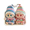 17cm Mini Plush Doll'S Clothes Outfit Accessories For Korea Kpop Labubu Idol Sitting Party V1 V2 Autumn onesie hat set Clothing 6