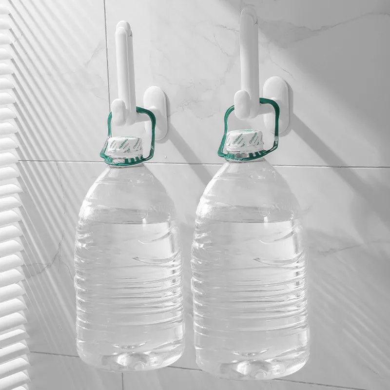 L-Shape Scalable Hat Holder Wall Hanging Hair Rope Coat Towel Organizer Rack Kitchen Bathroom Storage Hooks