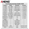 ANENG SZ20 25000 Counts Multimeter Smart Manual Range Meter NCV AC DC Ohm Hz Smart Manual Range Digital Multimetro Tester Tools 6