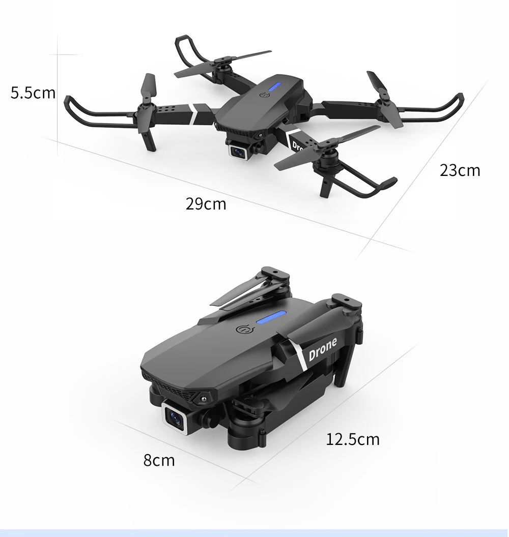 ų  E88 4k  HD ī޶  fpv   ̽ RC   ︮ ī޶,   峭 ų  