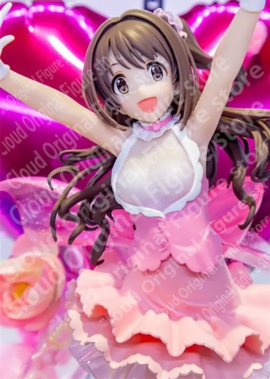 재고 있음 오리지널 Banpresto THE IDOLMASTER 시마무라 우즈키 스테이지 바이 스테이지 PVC 22cm 액션 피규어 모델 장난감 취미