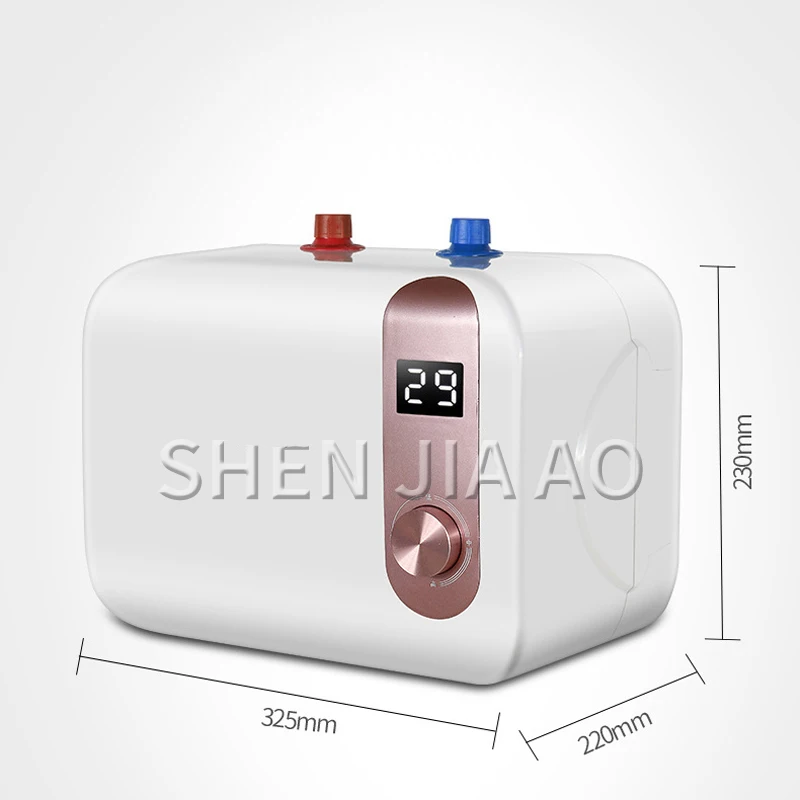 8L Small Storage Electric Water Heater Household Quick-Heating Type Water Heater Mechanical Digital Display Water Heater 220v 5