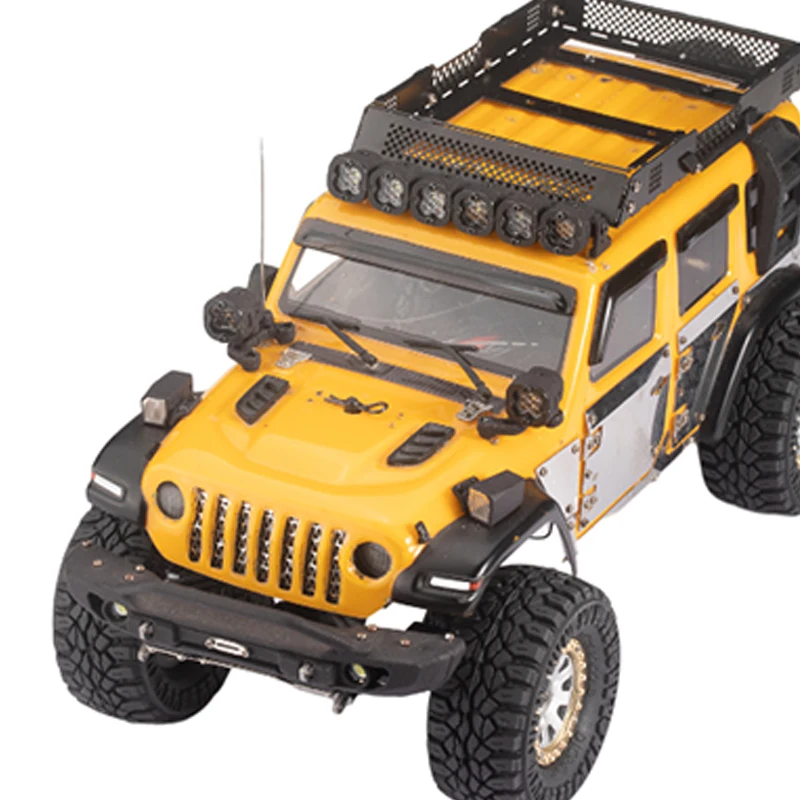 DJ RC카 1/18 1/24 T4M Xiaoqi SCX24 멀티 브래킷 범용 돔 라이트 바 라이트, 6 라이트 하이라이트 액세서리