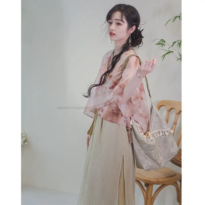 Рисунок 2 - Китайские улучшенные женские шифоновые брюки Hanfu