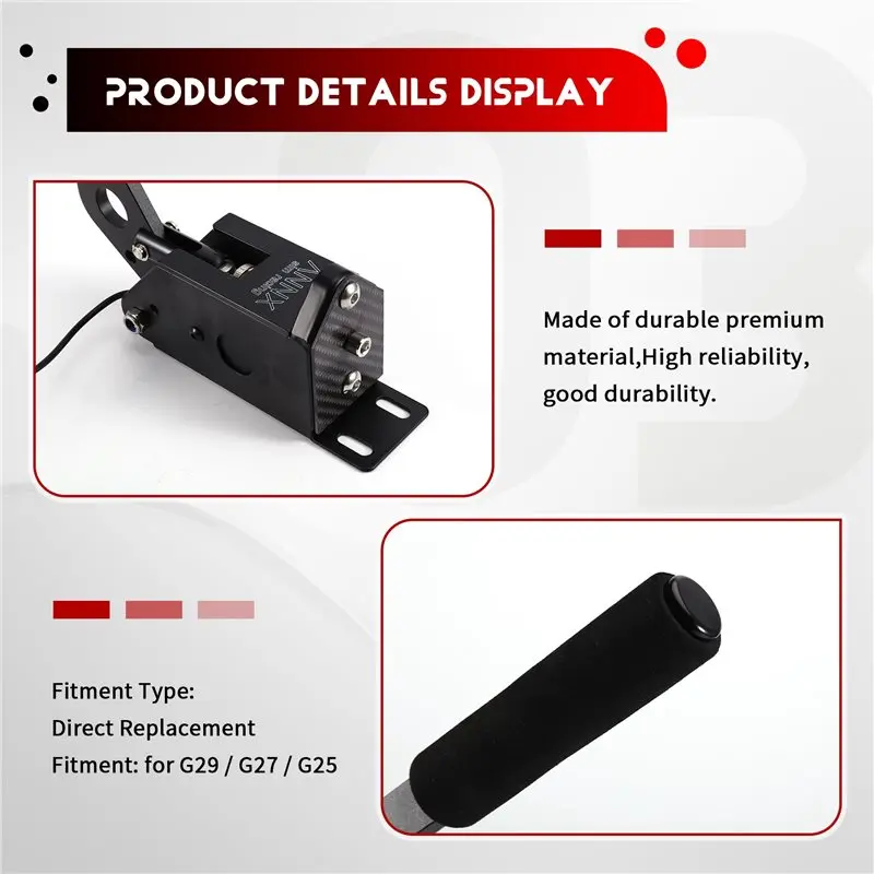 게임 핸드브레이크 시뮬레이터 랠리 브레이킹 시스템 핸드브레이크 (로지텍 G29 / G27 / G25 PC USB RS-HB034 호환)