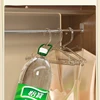 10pc Acrylic Transparent Hanger,Shiny Golden Powder Wardrobe Storage Organizer Racks,Ultra-Thin Space Saving Laundry Hanger,Pink 6