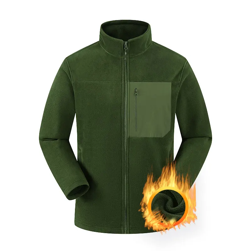 Флісова куртка Rocker Осінь Зима Потовщений двосторонній фліс Унісекс Повсякденне спортивне пальто на відкритому повітрі Флісова тепла зручна куртка