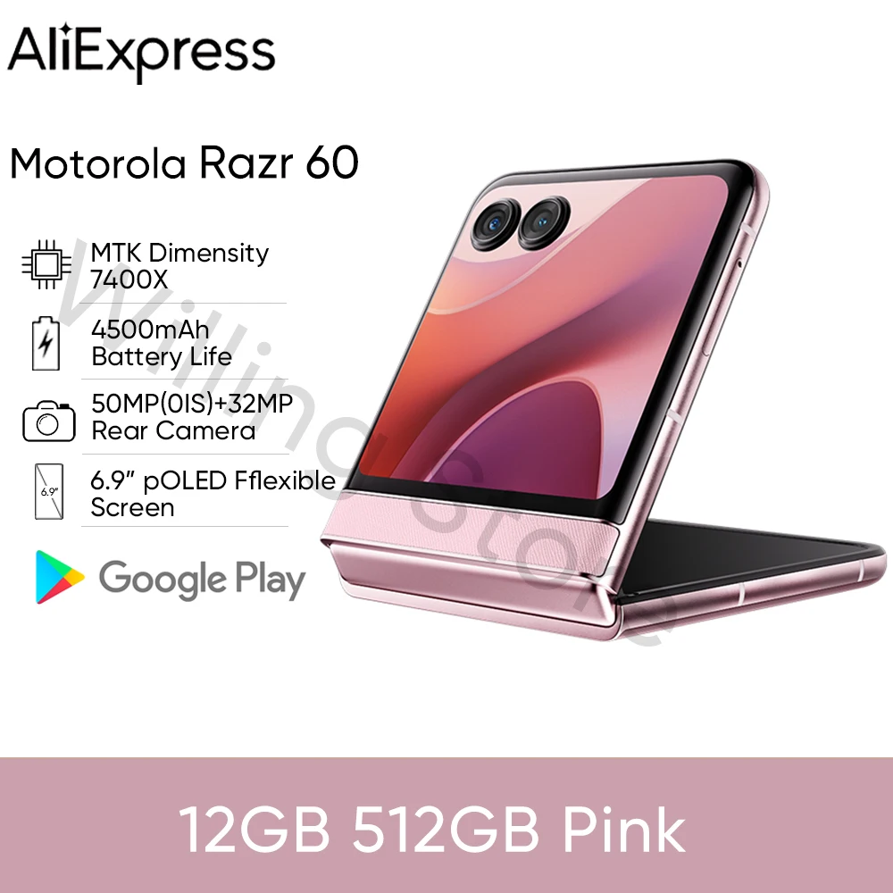 Motorola Moto razr 60 5G スマートフォン 6.9インチ PLOED MTK