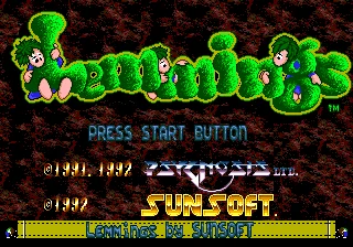Lemmings Scheda Di Gioco Md 16Bit Per Sega Mega Drive Per Genesis