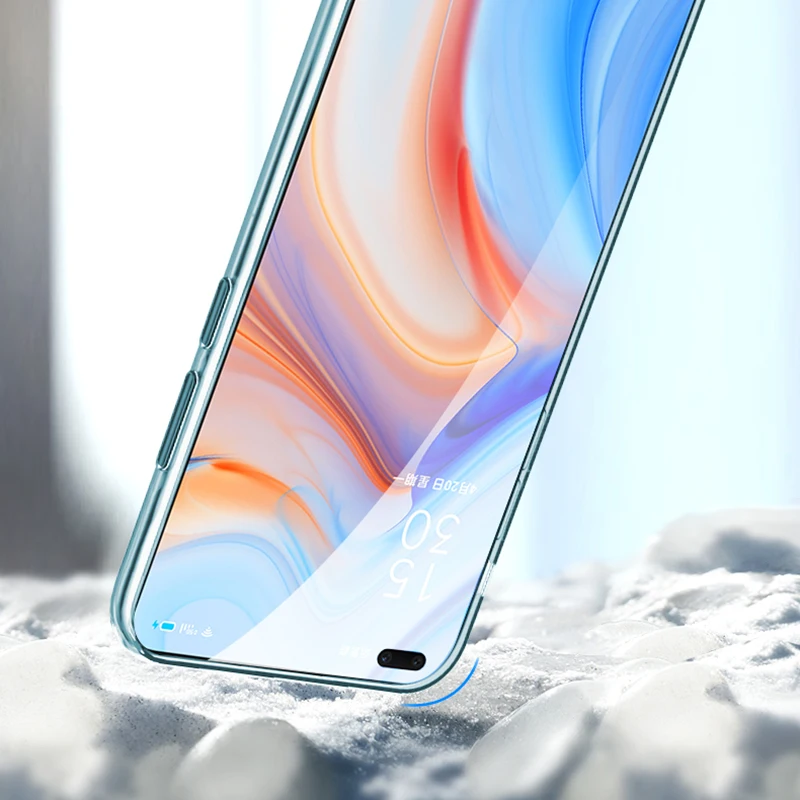 Custodia Per Oppo Reno 4 5G - Cover Sottile In Silicone Trasparente Con Stampa Pallone Romantico - Morbida E Antiurto - 2