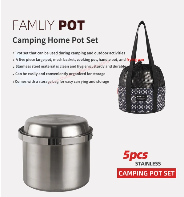 Stainless Steel Pot Set 6