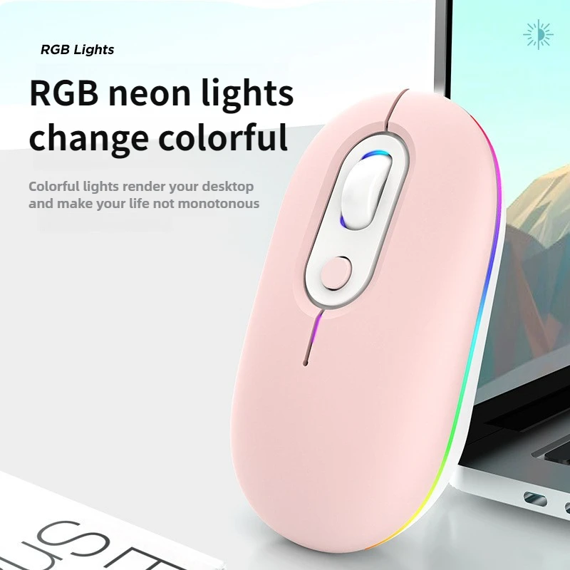 Wireless Bluetooth Mouse Portable Silent for Laptop APPle Mac Book Air Pro Rechargeable Glowing mouse Mute Gaming Mouse gaming mouse wireless mouse wireless gaming mouse