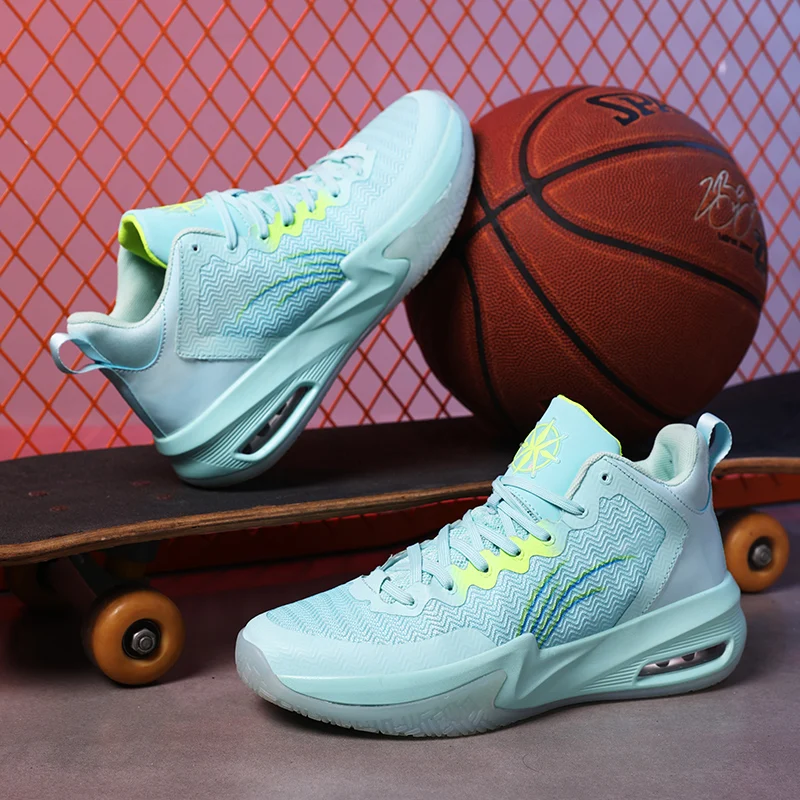 Summer Unisex Basketball Shoes Light Breathable Basketball Sport Shoes Cushioning Gym Boots Men Training Athletic Shoes Trainer 4
