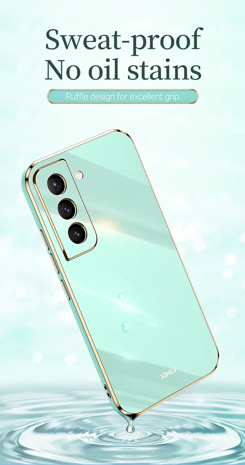 Per Samsung S21 S22 Custodia YIYONG Placcatura Cover morbida in silicone per Samsung Galaxy S23 S22 S20 FE S10 Plus + S21 + Telefono_voghion.com