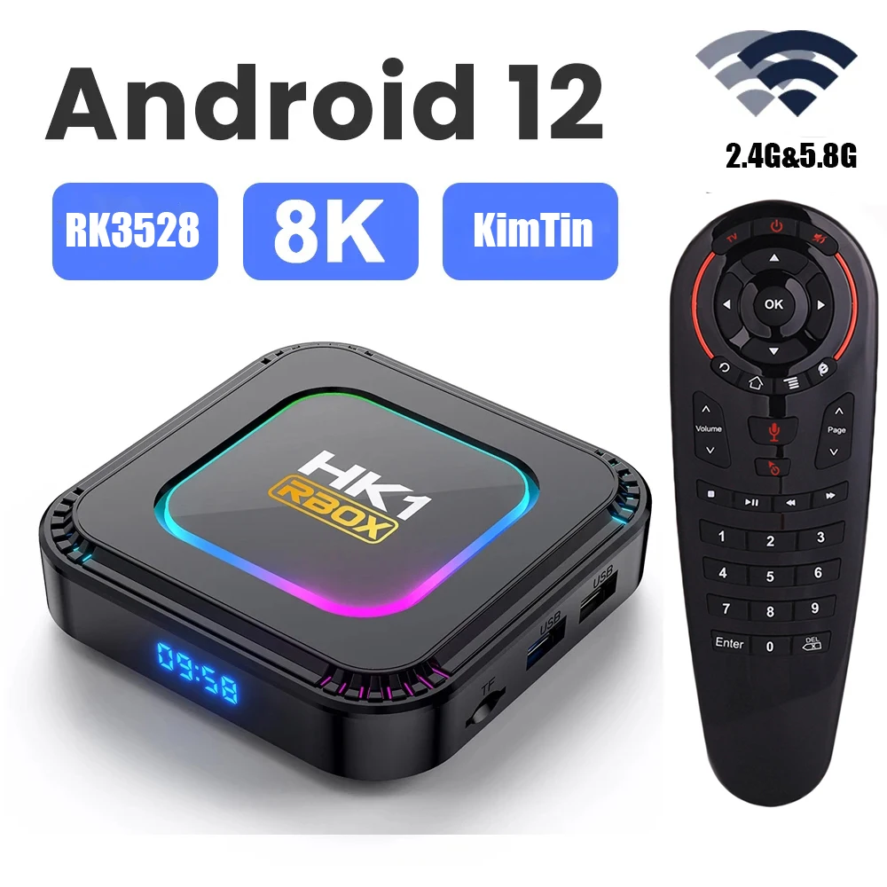 Android13.0 Tv Box H96 Max Rockchip Rk3528 Quad-Core 64Bit Cortex-A53 Supporto Decodifica Video 8K Wifi6 Bt5.0 Set Top Box