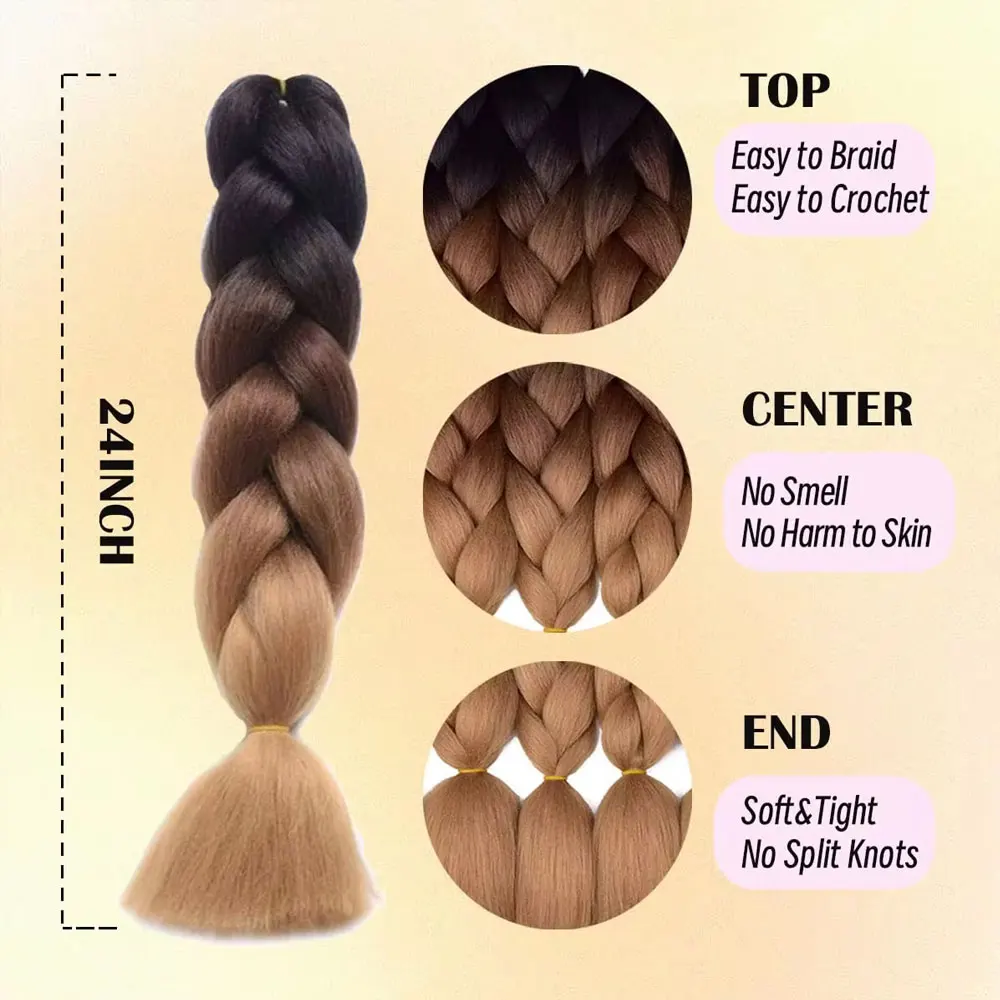 Jumbo Ombre Braiding Hair