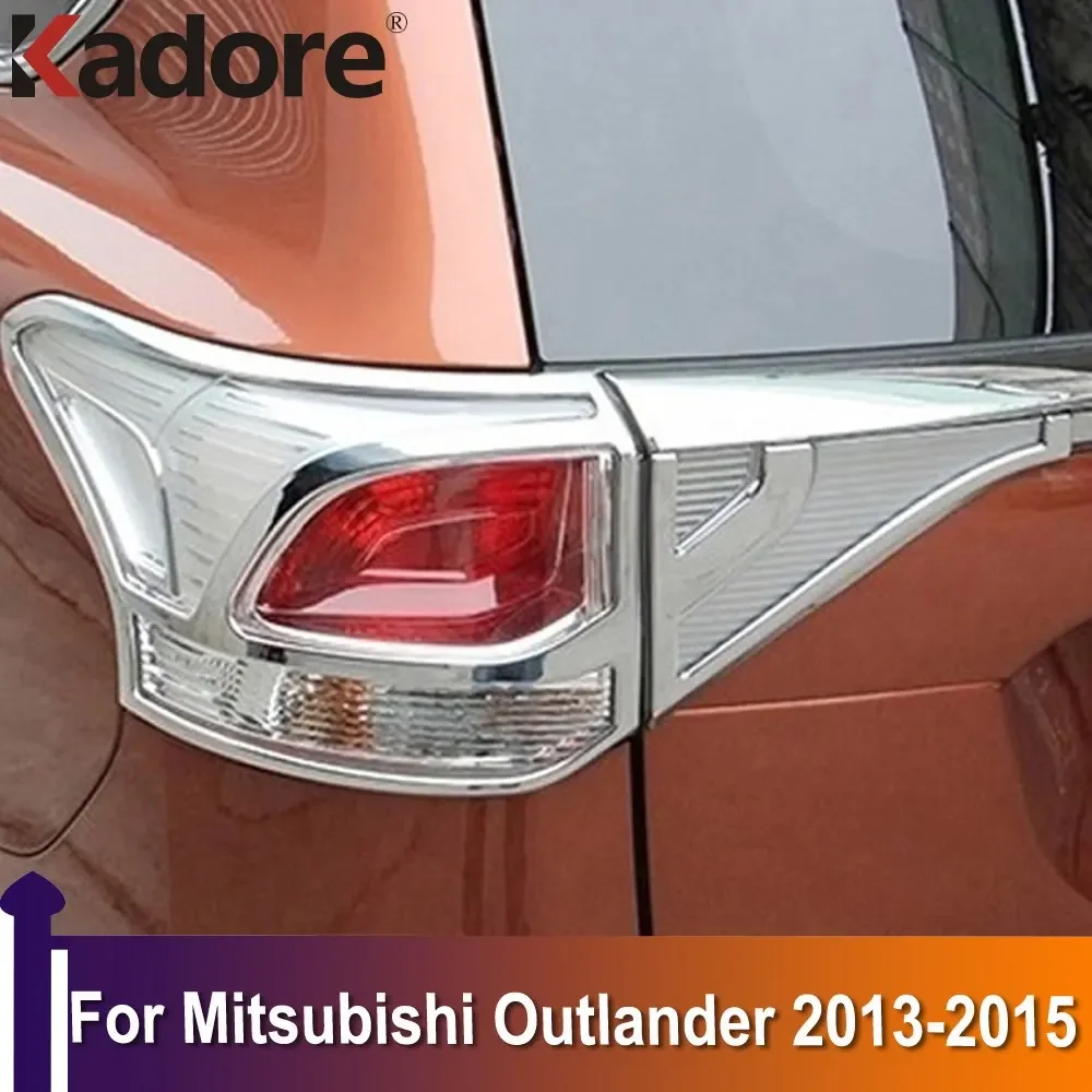 

Задние фонари для Mitsubishi Outlander 2013 2014 2015, задние фонари, обшивка, аксессуары для стайлинга автомобиля ABS Chrome