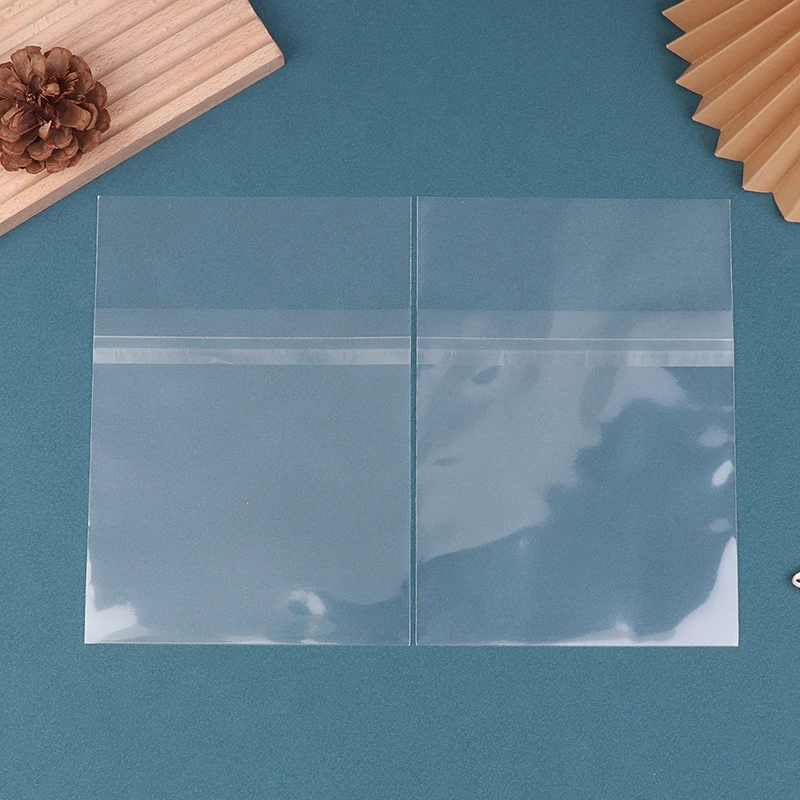 50Pcs 투명 재밀봉 가능 CD 가방 CD 테이프용 플라스틱 외부 슬리브 비닐 레코드 디스크 보호 슬리브좋은 품질
