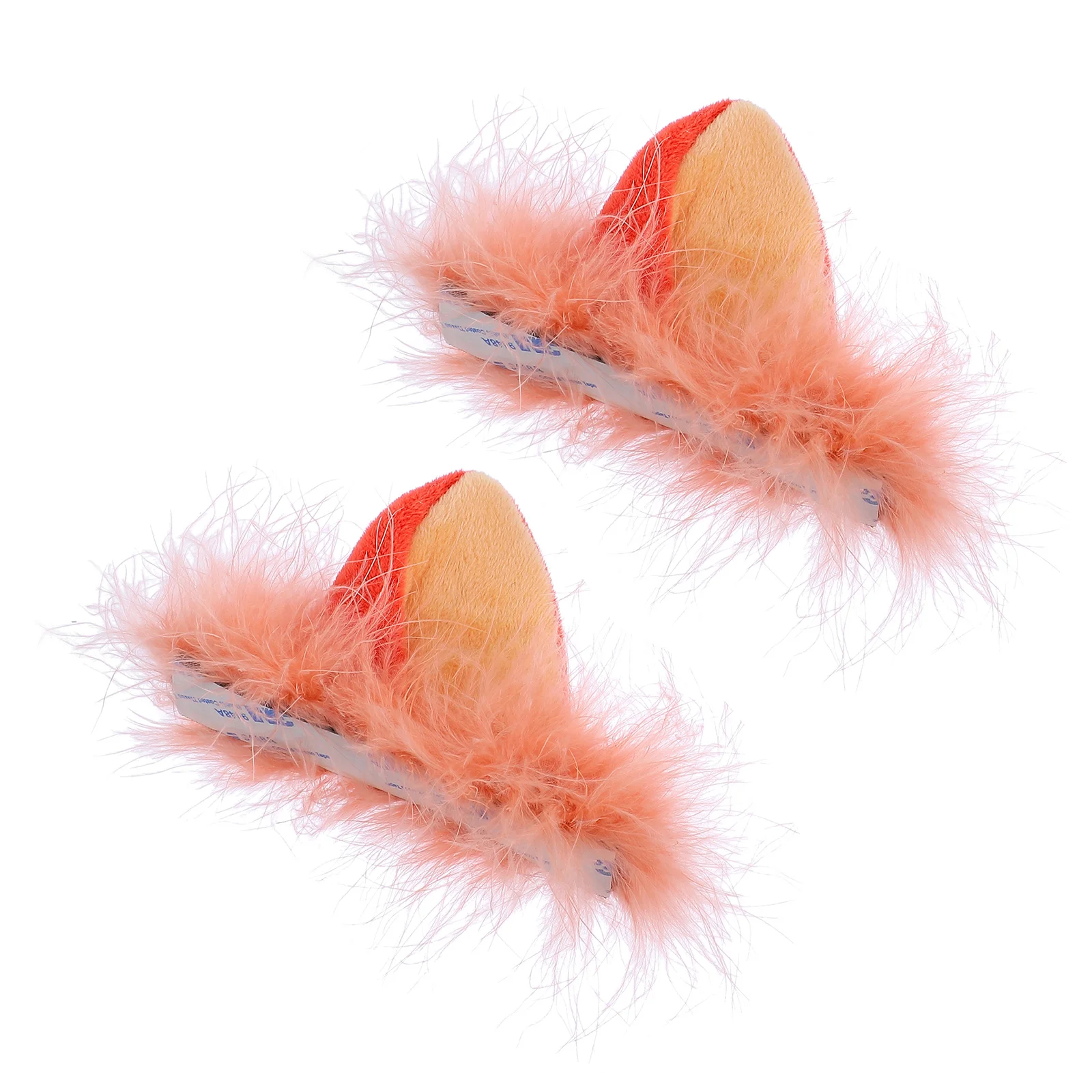 

1 Pair Motorcycle Foxes Ears Plush Animals Ears Decoration Decors