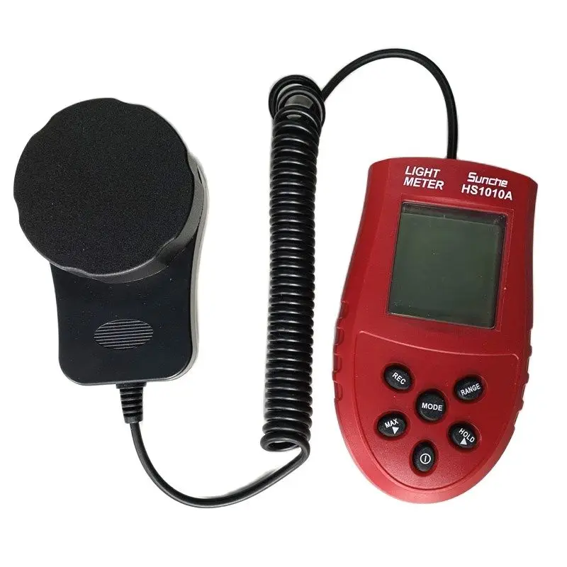 New 200,000 Lux Automatic HS1010A LCD Digital Light Meter Luxmeter Lux/FC Meters Illumination Handhold Light Luminometer 2