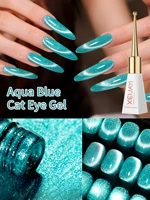 1Pc 10Ml Blue Cat Eye Gel Nail Polish Glitter Manicure UV LED Soak Off Nail Magnetic Gel Polish Nail Art DIY 2