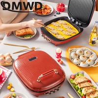 DMWD Multifunction Double Side Heating Electric Skillet 1400W Crepe Pancake Maker Pizza Pie Machine Grill BBQ Griddle Frying Pan 1