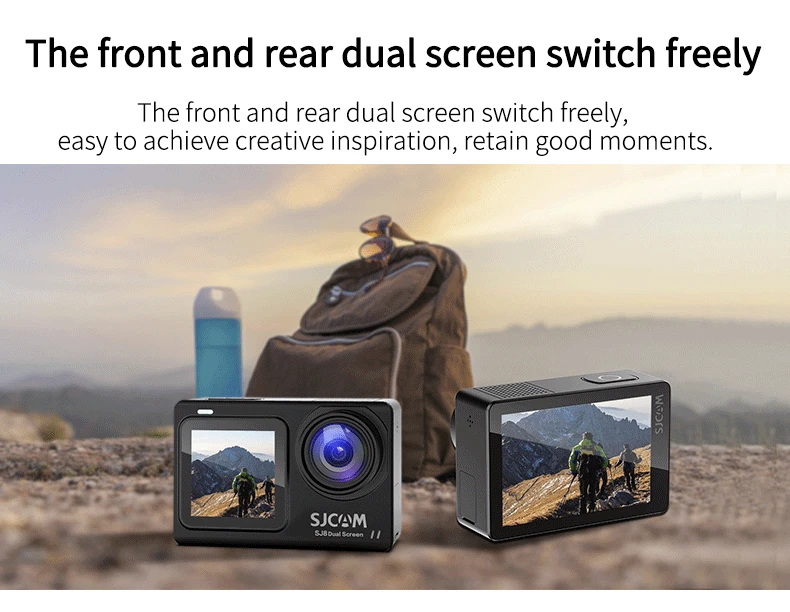 SJCAM SJ8 Touch Dual Screen Camera 4K/30FPS H.265 12MP 2.4G WiFi 30M Waterproof Case Action Sport DV Camcorder