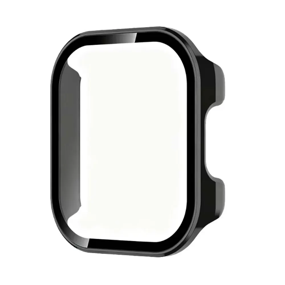 Clear PC Case with Tempered Glass Cover - Anti-Scratch Hard Screen Protector