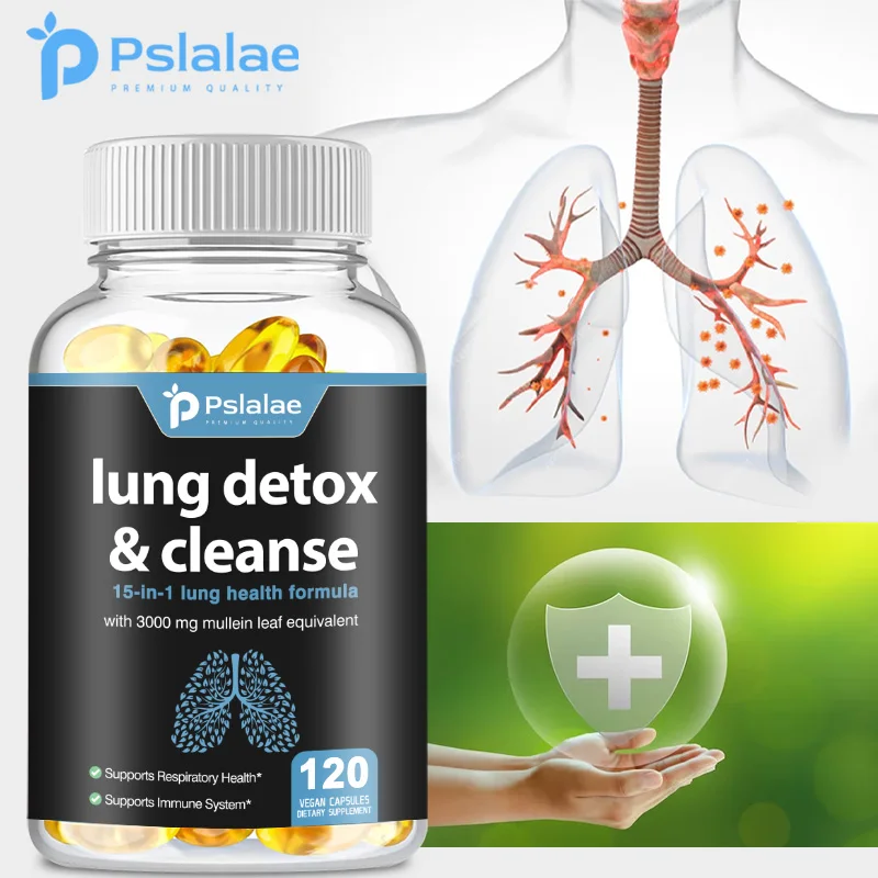 Lung Detox Capsules Lung Detox & Cleanse Capsules Supports Bronchial and Respiratory Health Promoting Lung Cleansing and Detoxification