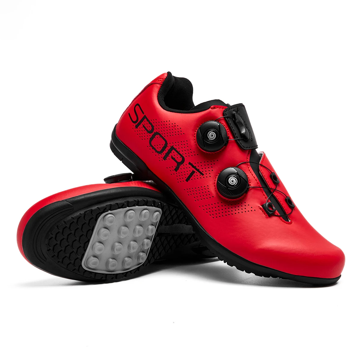 New outdoor rubber soled cycling shoes Breathable and comfortable professional sports rubber cycling shoes 6