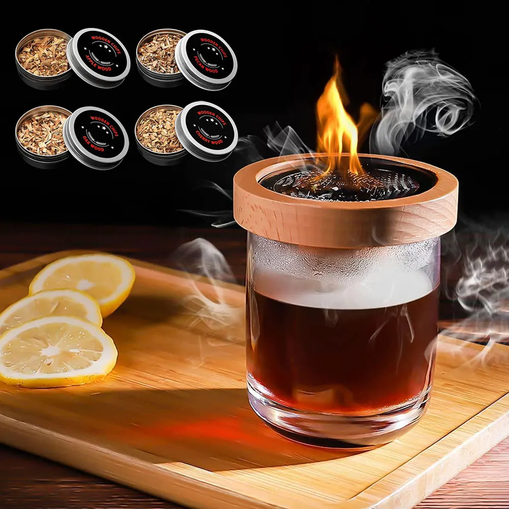Cocktail smoker kit Cocktail Smoker Kit for Whiskey Cheese and Flavor Drink Smoker Accessories Cocktail Bar Accessories